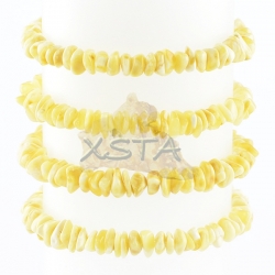 Milky chips amber bracelet